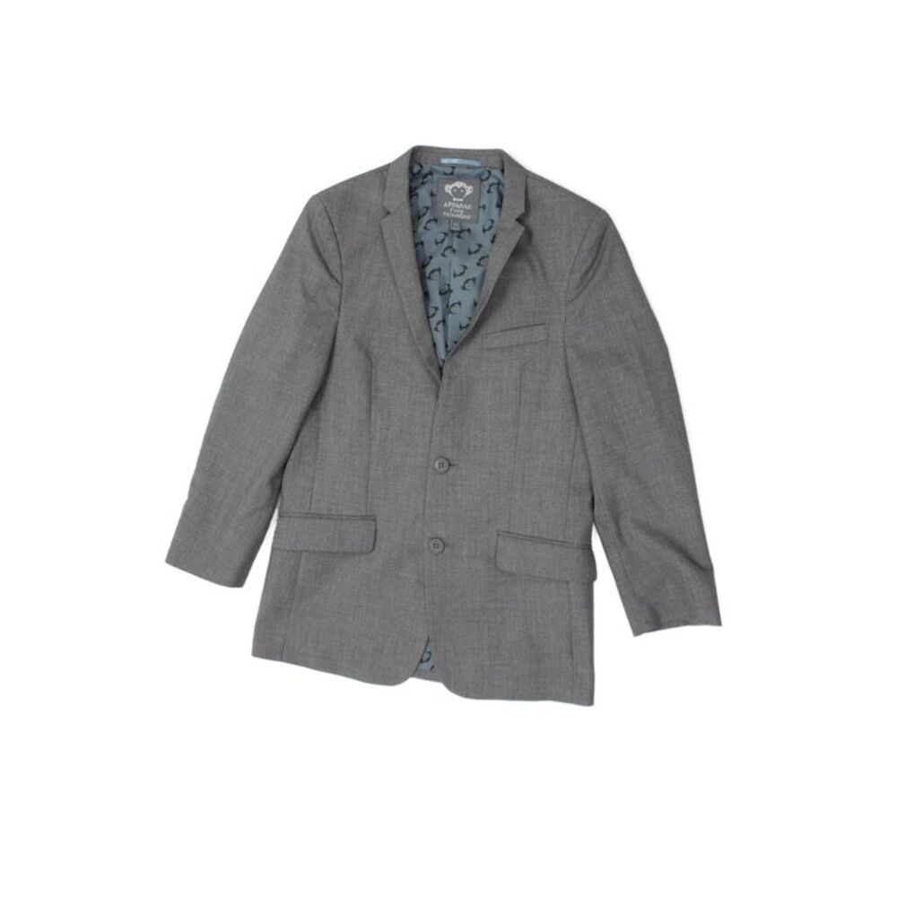 Appaman Childrens Boys Two Button Blazer Jacket Grey Size 14